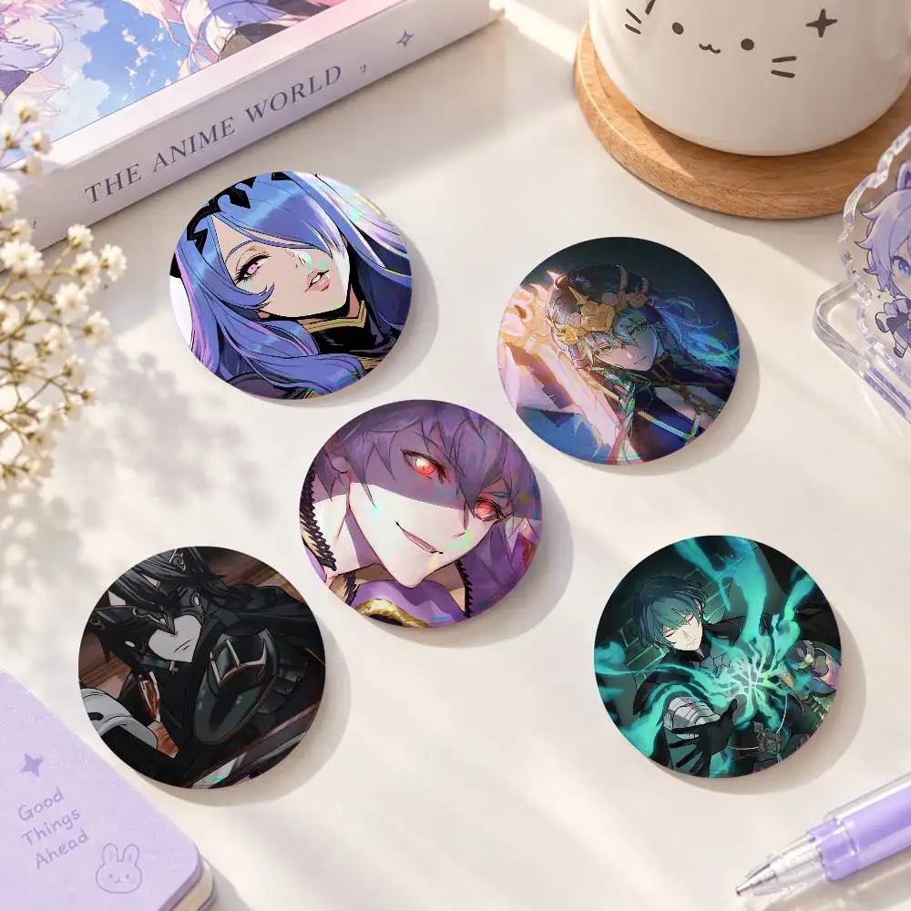Fire Em-blem- Round Button Badge Pin Set Anime Cartoon Game Music Cool Fashion Brooch For Backpack Clothes Hat