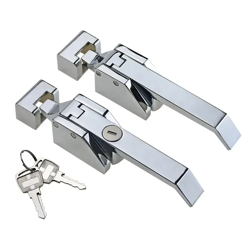 

Zinc Alloy Vacuum Tight Closing Handle For Refrigerated Storage Industry Heavy Hinge For Refrigerated Garage Door Hinge