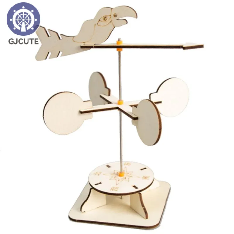 

DIY Wind Vane Kids Science Experimental Toys Educational Scientific Experiment Kit Physics School STEM Projects Model
