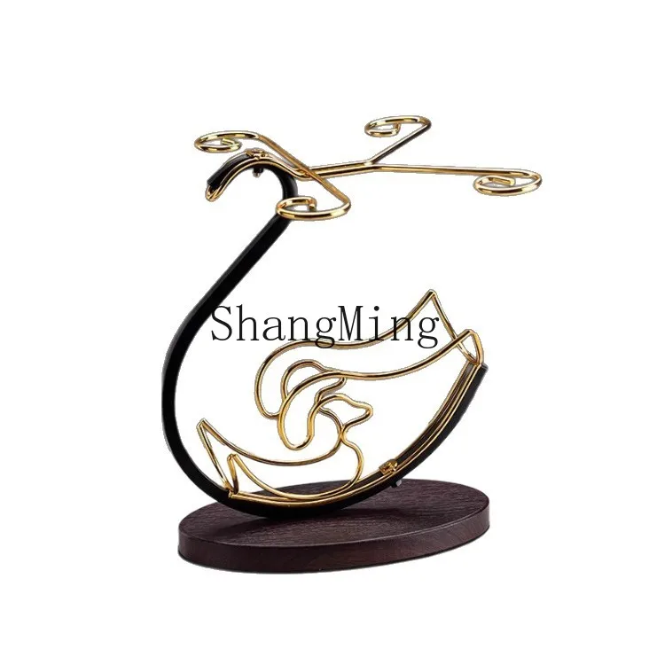 

DSA red wine glass holder new home upside down goblet swan red wine holder ornament