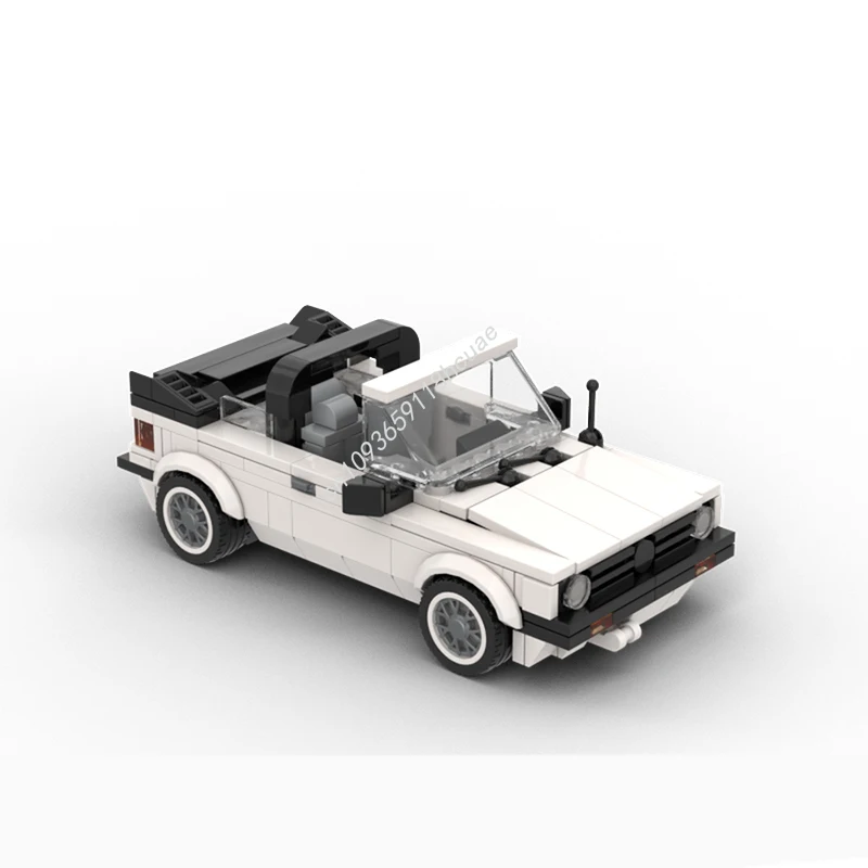 

260 шт. MOC Volkswagened Golf MK1, трансформируемая модель города, строительные блоки, игрушки для рукоделия, идея, сделай сам, образование, рождественские подарки