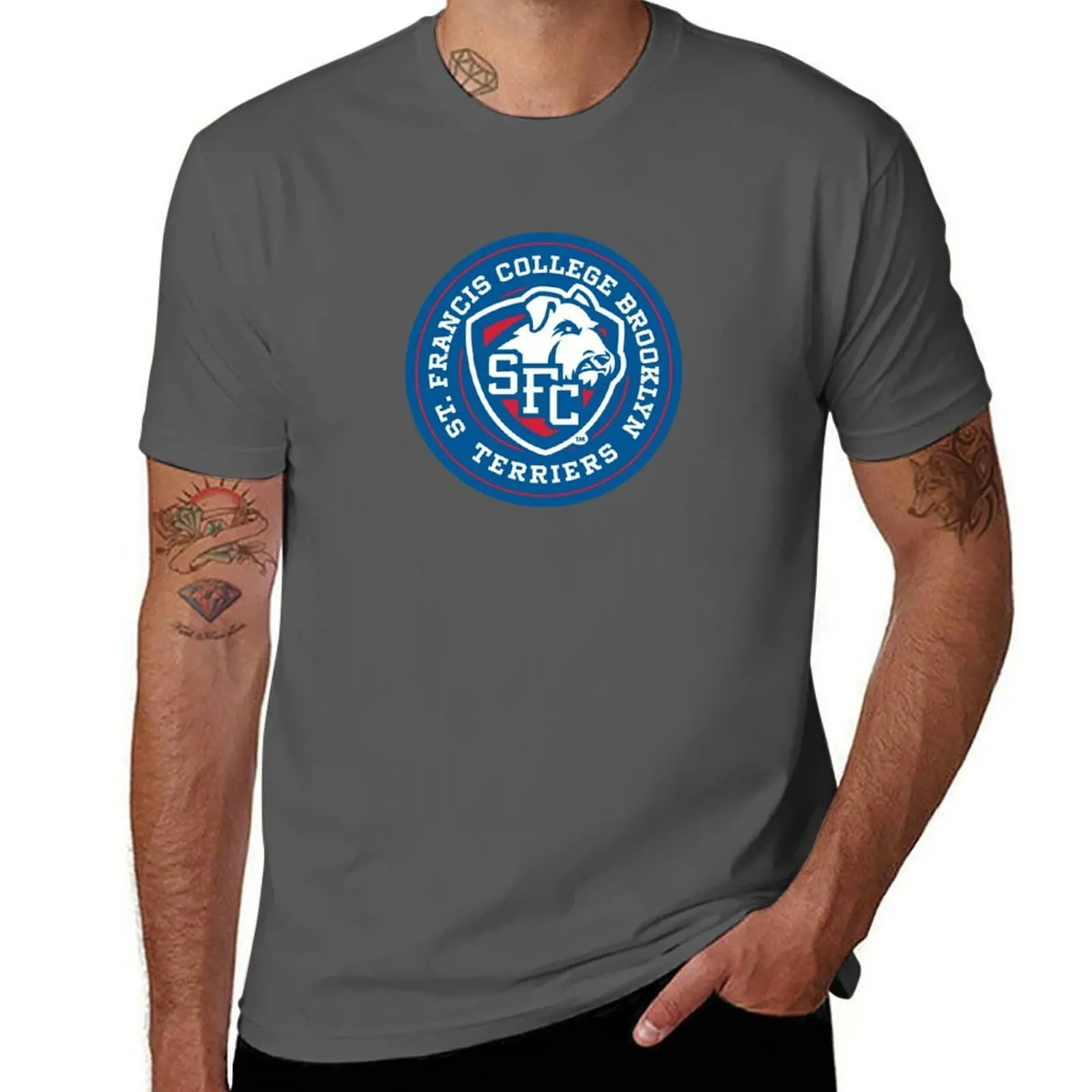 

SFC - Circle T-Shirt Vintage Print Crew Neck Tee