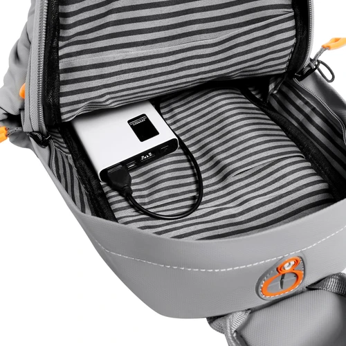 Imagen 2 del producto Bolso cruzado de nailon impermeable: mochila con eslinga para el pecho para hombre, bandolera de hombro compacta, paquete de viaje y senderismo al aire libre