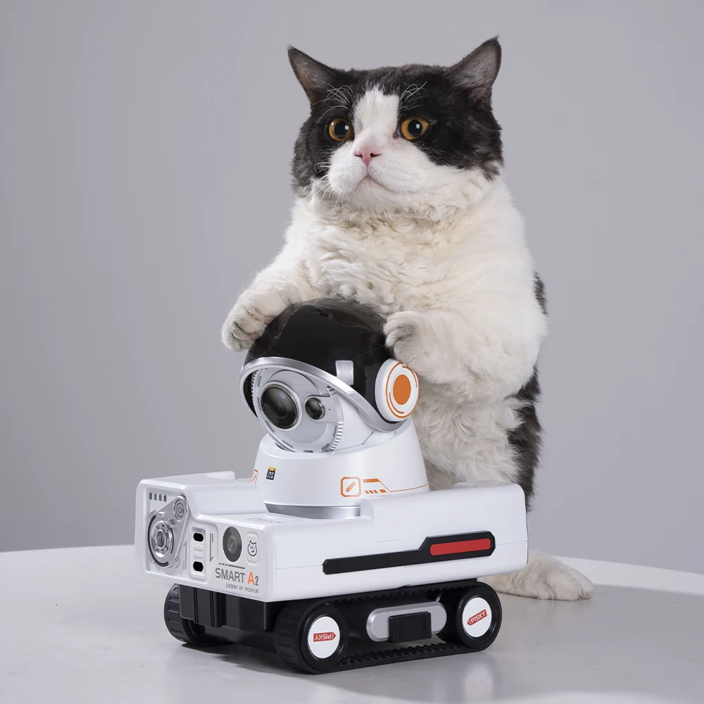 cat dog pet camera home wireless auto track 350 ptz rotating pet camera robot with app 24ghz for pets photography vlogging