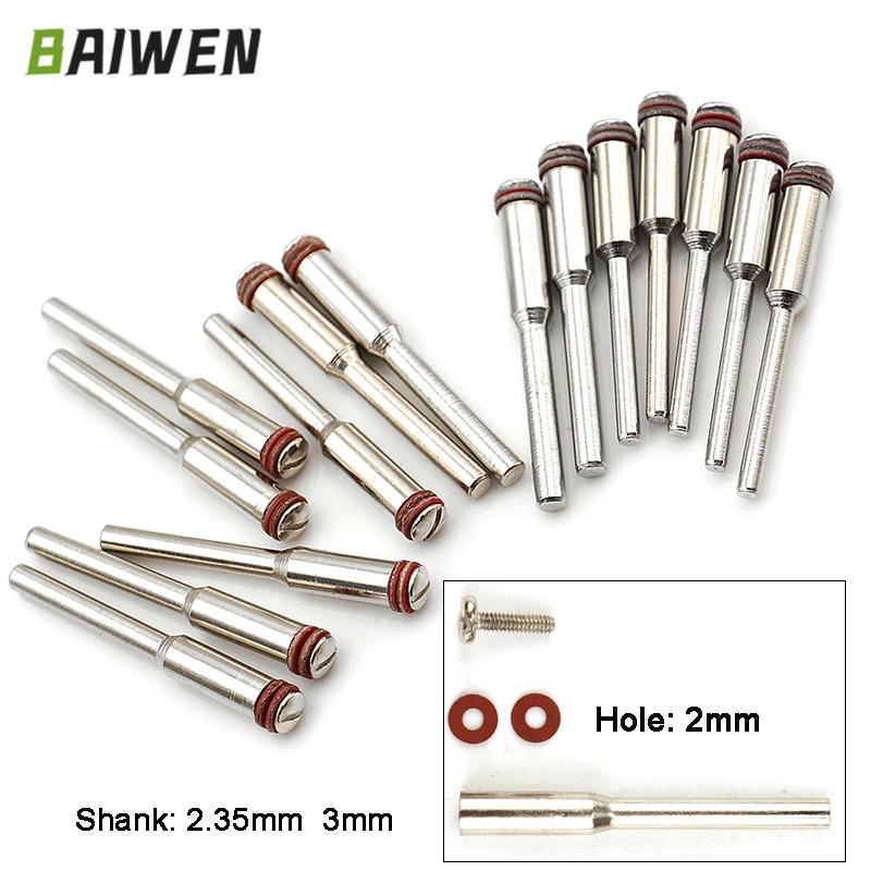 2-10pcs Dremel Accessories 2.35mm/3mm Shank Polishing Wheel Mandrels Cutting Cut-off Wheel Holder Mandrel Rotary Dremel Shaft