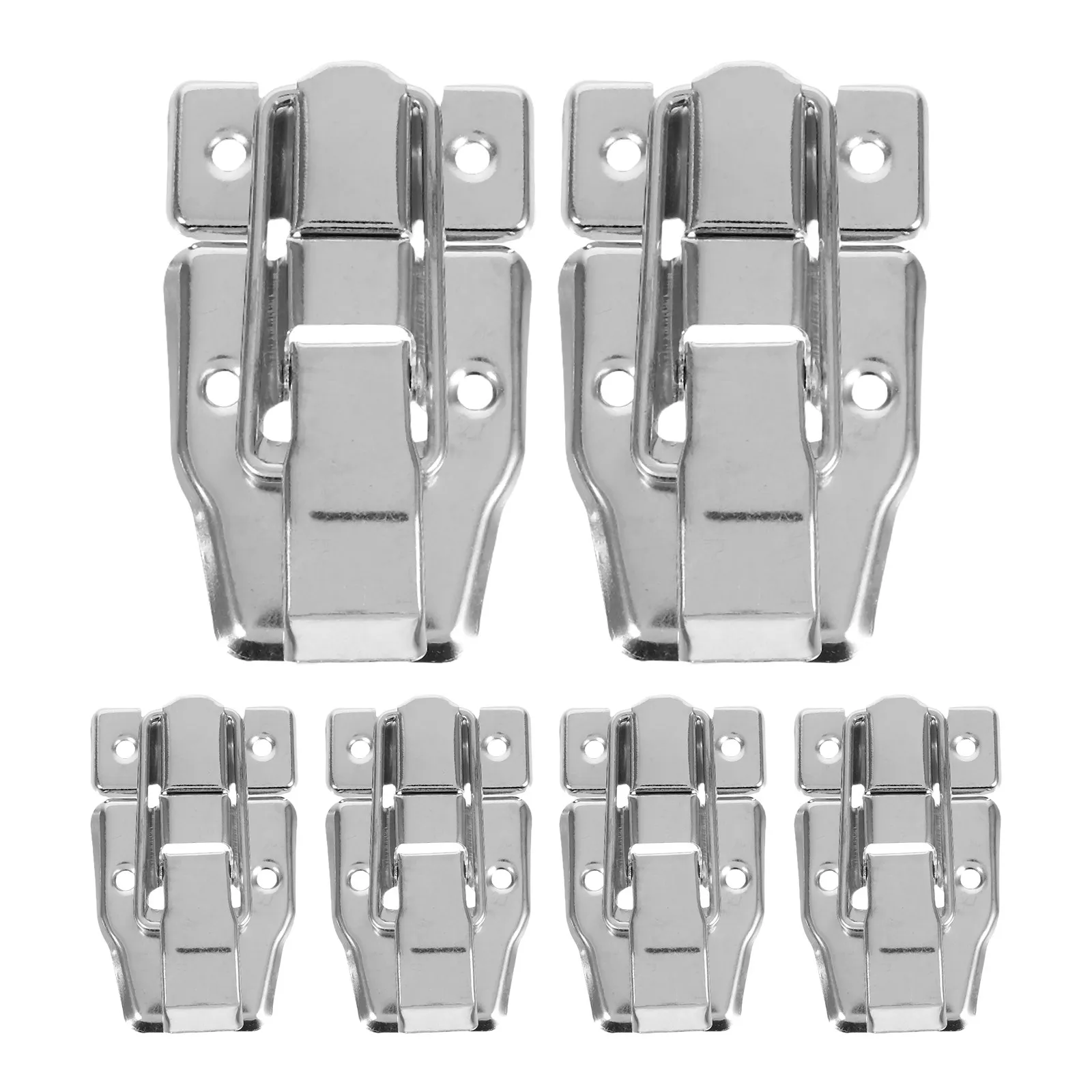 6Pcs New Chinese Style Duckbilled Hasp Latch Vintage Toggle Lock for Treasure Chest Wooden Decoration Hardware