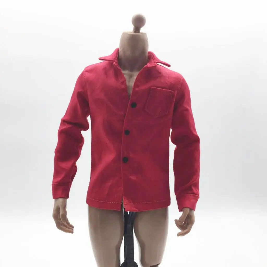 1/6 Scale Men's Shirt Clothing for 12'' Action Figure Doll Toy