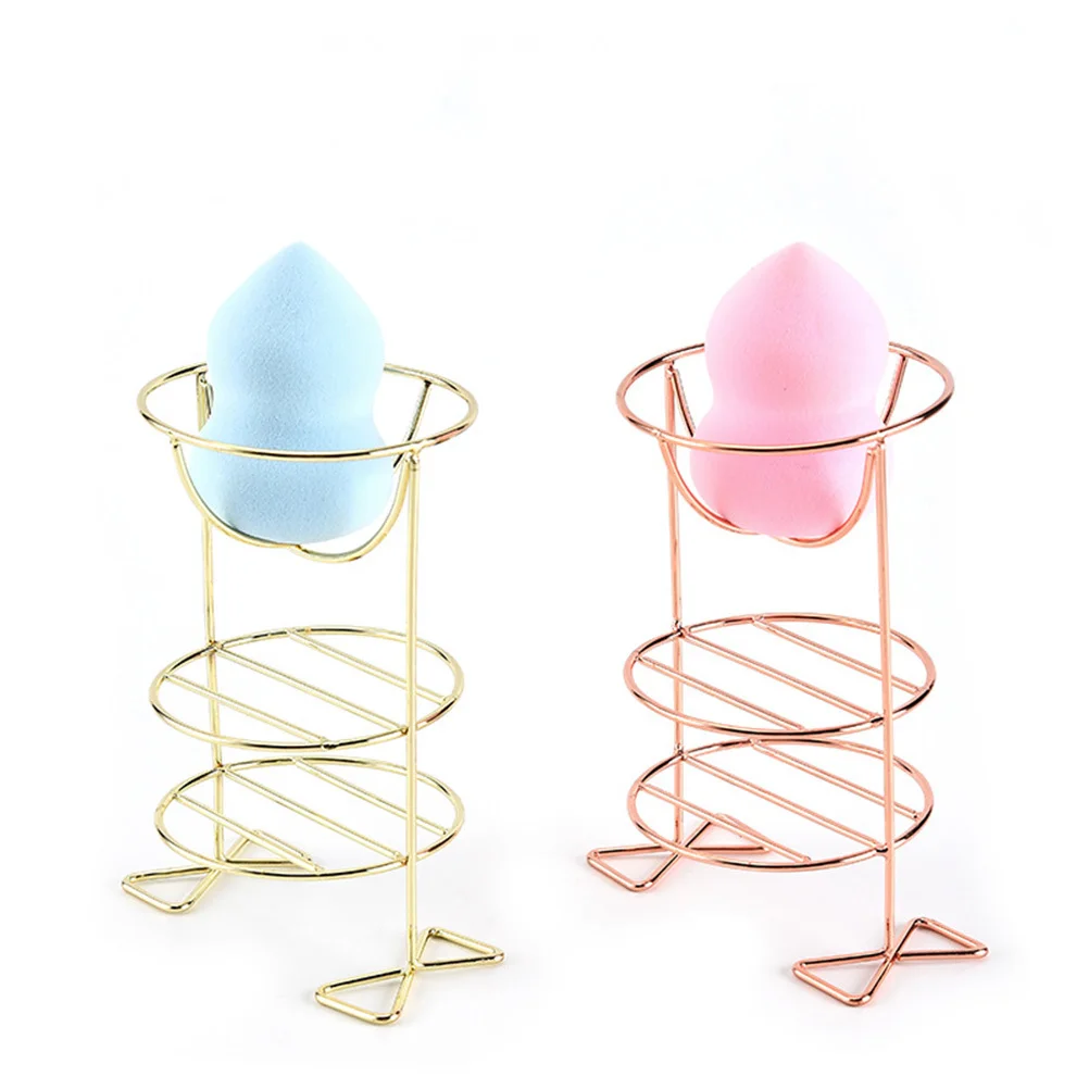 

2Pcs Makeup Sponge Stand Three-Layer Powder Puff Holder Drying Storage Rack Organizer Support Fast Drying for Makeup Puff