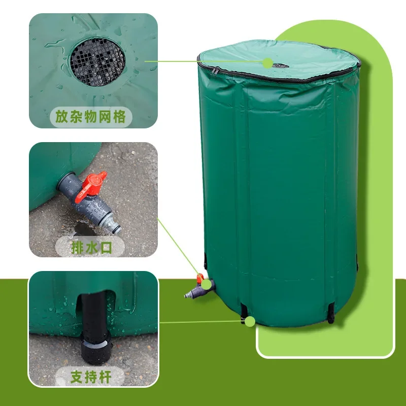 Manufacturer supplies outdoor rainwater collection buckets Multifunctional foldable garden garden storage buckets