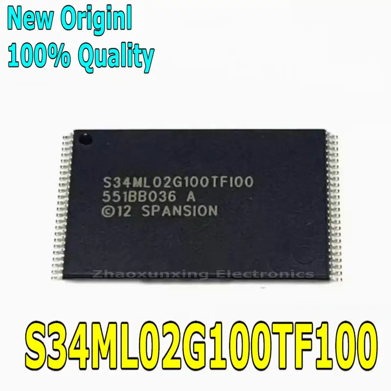5~20PCS   New     S34ML02G100TF100    S34ML02G100TFIOO   S34ML02G100TFI000   S34ML02G100TFI00   TSOP-48   Chipset