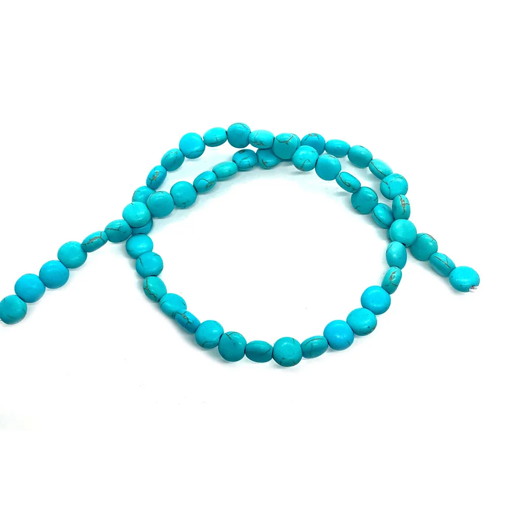 Natural Stone Turquoise Beads Heart-shaped Styles Peace Mark Turquoise Loose Beads Jewelry DIY Bracelet Necklace Accessories