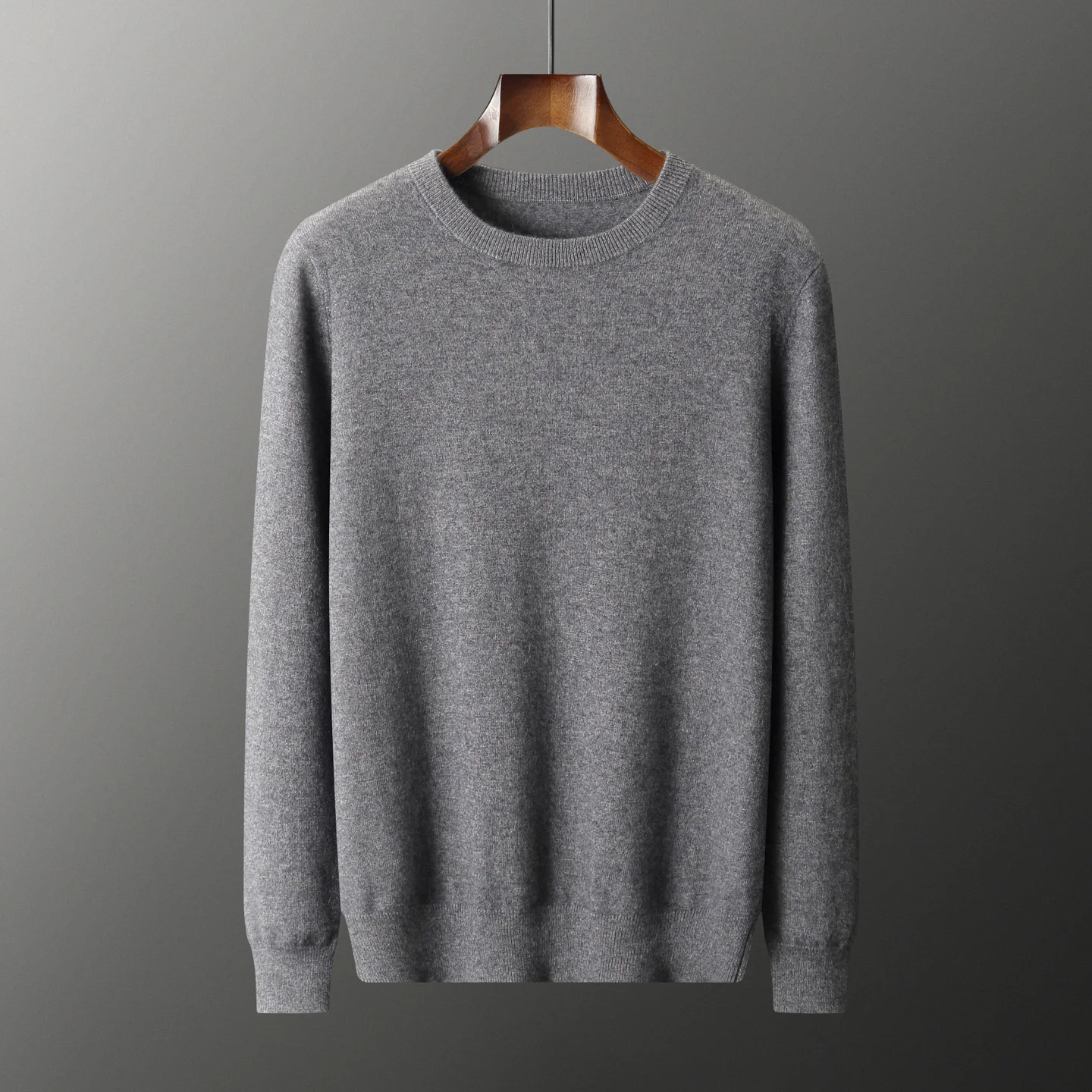 

100% Cashmere Knitwear Pullovers Men's O-Neck Sweater Autumn Winter Long Sleeve Jumpers High End Business Casual Clothing Tops
