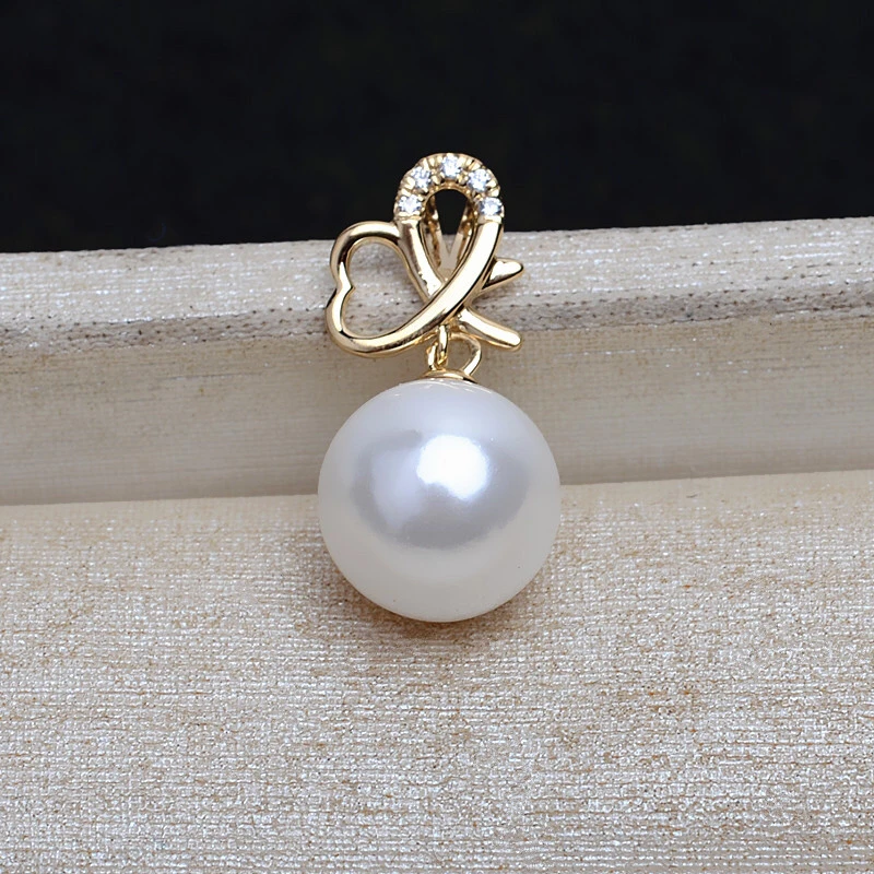 

Beautiful Real AU750 18K Gold Pendant Mountings Findings Jewelry Settings Accessories Base Parts for Pearls Beads Stones