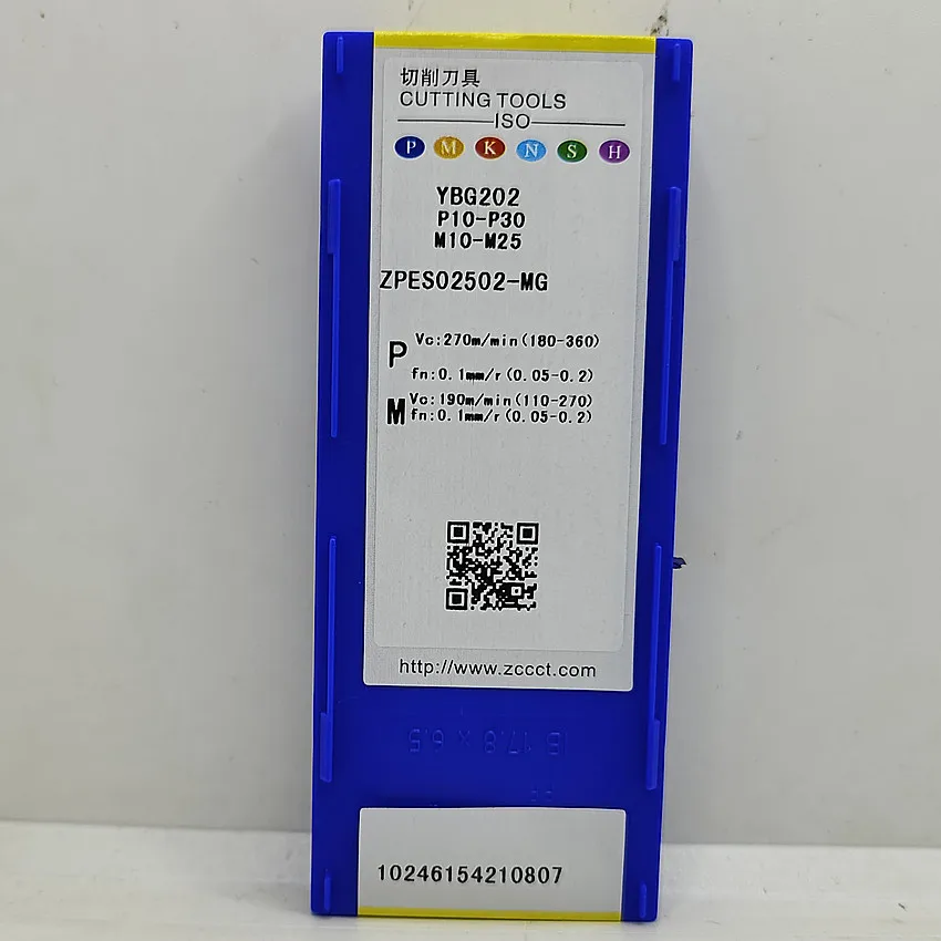 ZPES02502-MG YBG202/ZPES02502-MG YBG302 ZPES02502-MG ZCC.CT CNC blade carbide inserts turning tools Cut slot inserts 10pcs/box