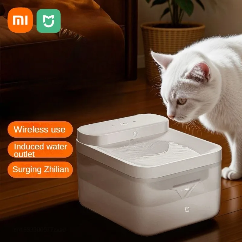 Xiaomi Mijia Wireless Smart Pet Water Dispenser 3L induzione automatica Silent filtro a 4 strati filtri per fontana d\'acqua per cani e gatti