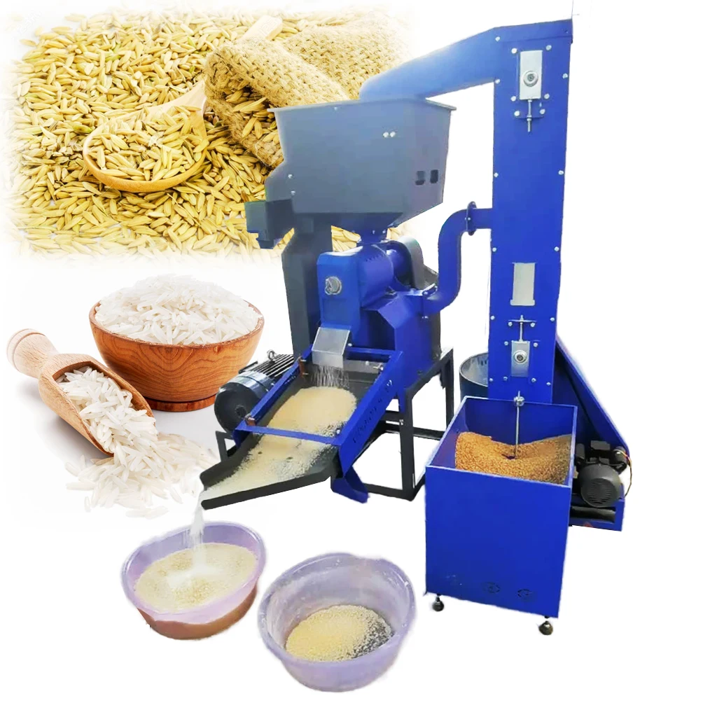 Automatic Combined Rice Mill Plant Paddy Destoner Grain Polishing Machine Screen Hulling Separator Bucket Elevator for Farm
