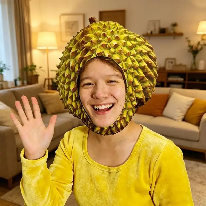 2025 New Comfortable Durian Cap With Soft Polyester Construction Suitable For Long Wear At Costume Parties