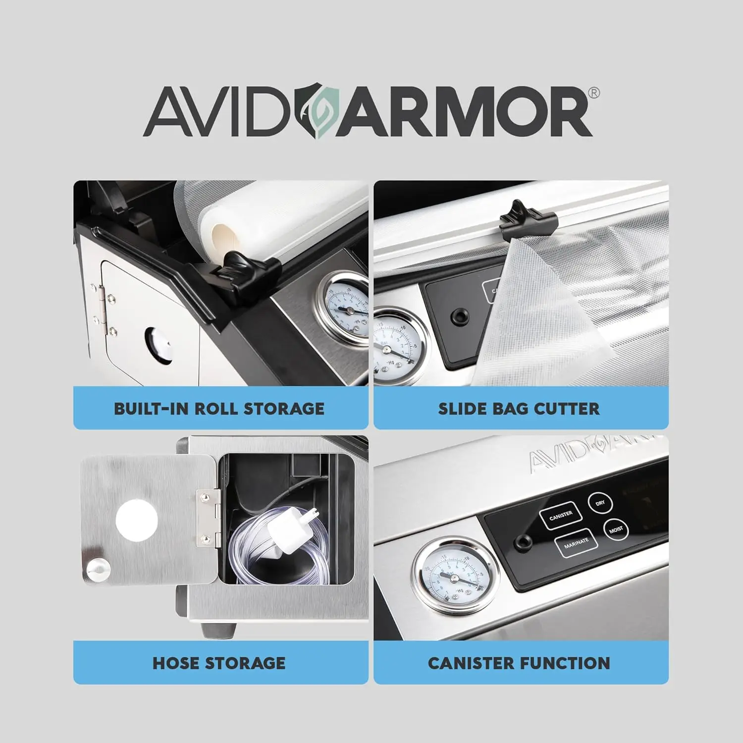 Avid Armor Vacuum Sealer Machine A420, Vacuum Food Sealer for Foods, Meat Sealers Packing Machine, Compact Vacuum Sealers