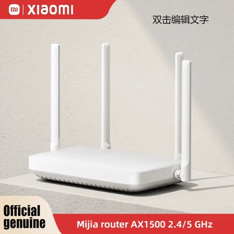 

Маршрутизатор Xiaomi AX1500 WiFi 6, 2,4/5 ГГц, сетевая система, двухдиапазонный гигабитный, работает с приложением Mi Home, сетевой кабель, удлинитель Wi-Fi, порт MiWifi