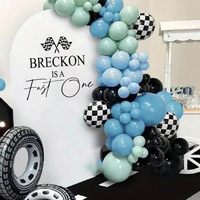 Personalized Name Decals Fast One Birthday Racing Stickers Race Car 1st Birthday Decorations Little Boy Party Vinyls Sticker