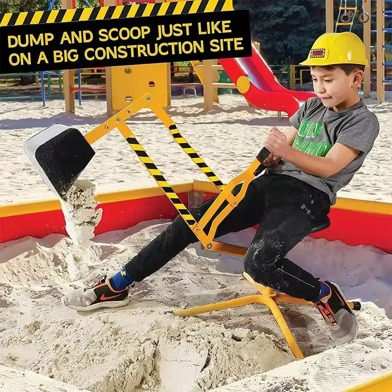 Kids Outdoor Iron Sand Digger Manual Excavator Playground Beach Toy for Children Garden Play Equipment Customizable Design
