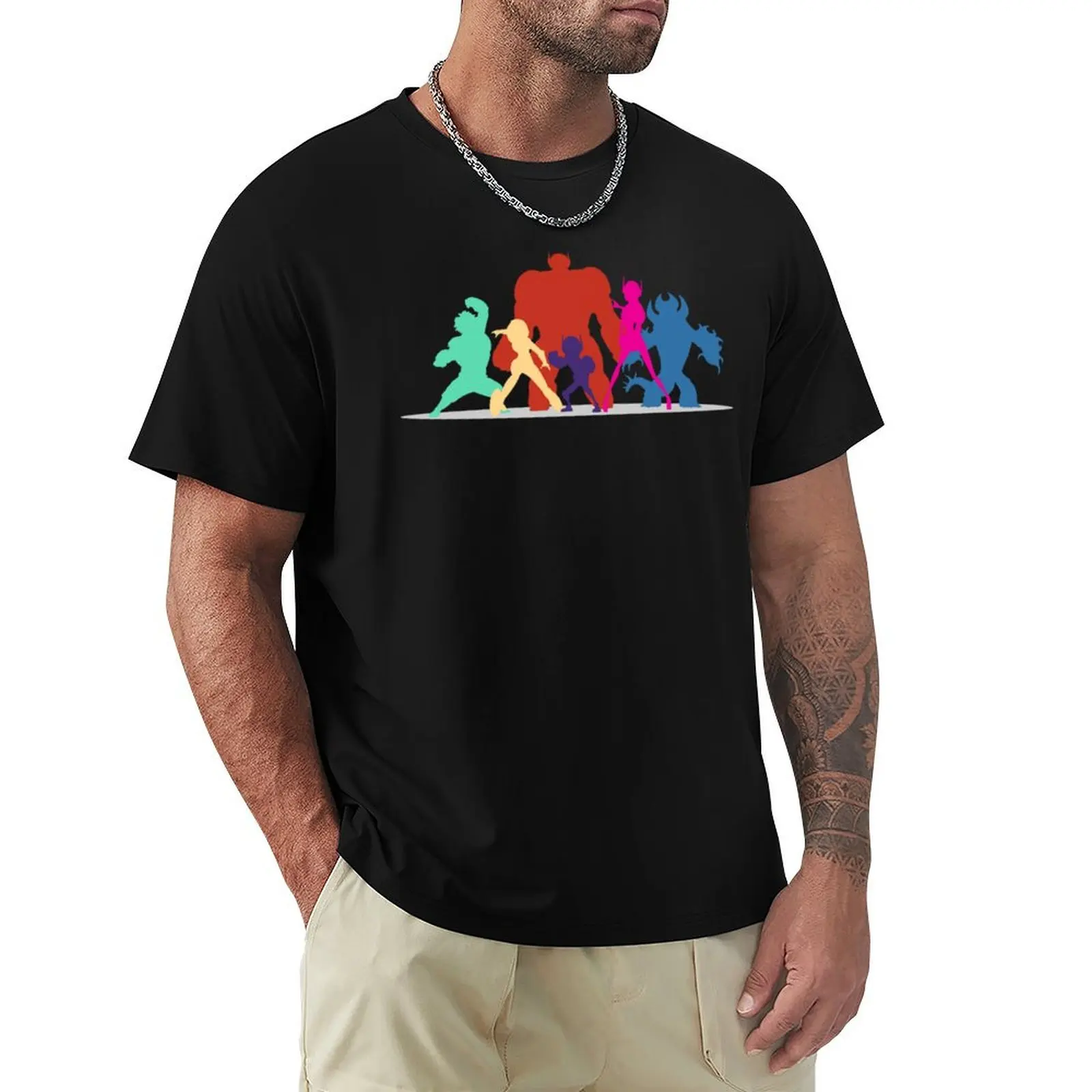 

Big Hero 6 Silhouettes T-Shirt Summer Casual Loose T-Shirt
