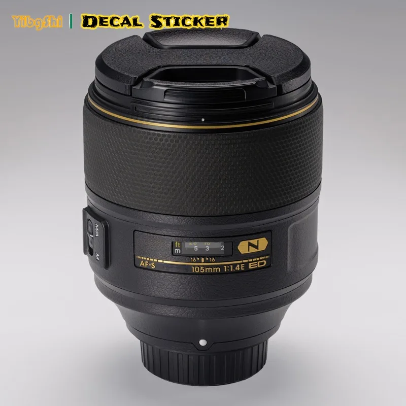Para Nikon AF-S 105F1.4ED lente calcomanía piel para Nikon AF-S Nikkor 105mm F1.4E ED Protector de lente 105-1.4 pegatina de lente