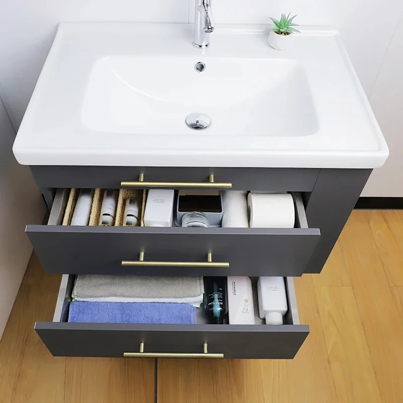 American Waterproof Stainless Steel Cabinet Bathroom Vanities Cabinets Set With Sink
