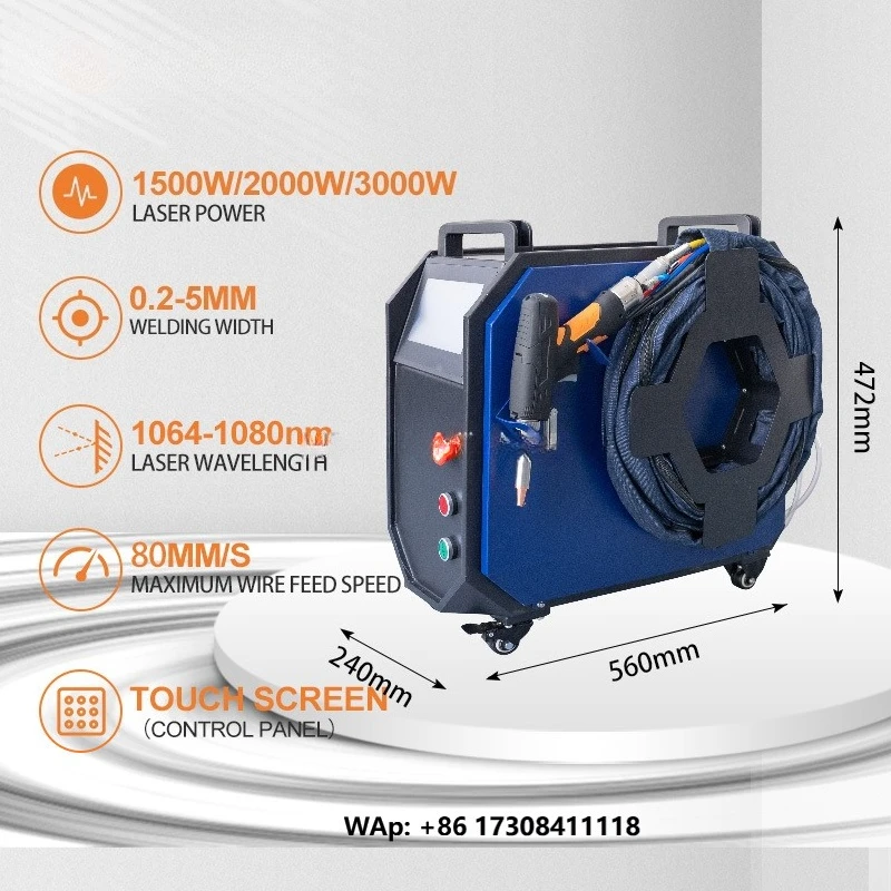 JUNFEI 1000W 1500W Air Cooler Welding Machines 4 in 1 Water Cooler Welder Machine for Joining Structural Components