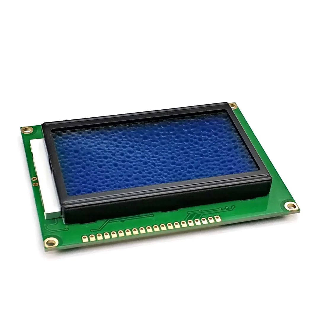 12864 LCD Display Module 5V LCD LED Display Board Yellow Green Blue Screen with Backlight ST7920 Parallel Port 128*64 128X64
