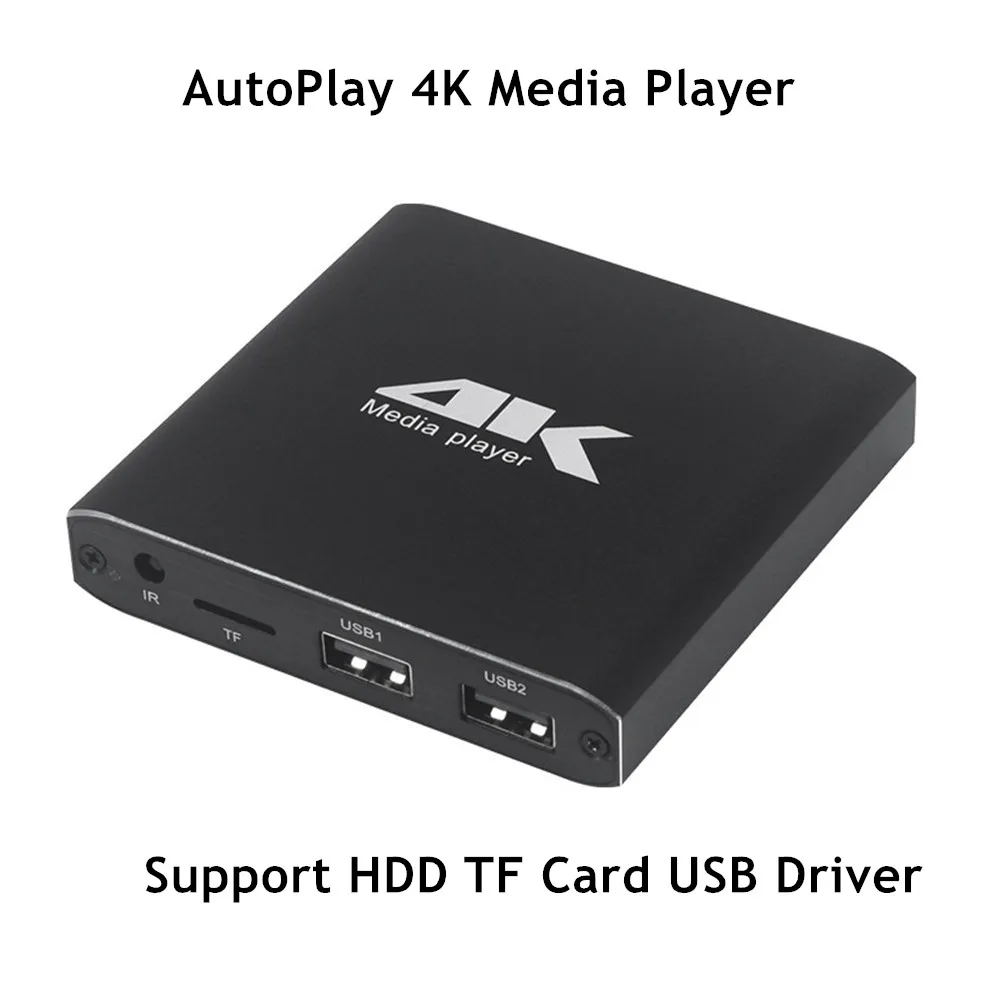 

Новый мини-мультимедийный плеер Autoplay 4K с поддержкой жесткого диска 5 ТБ, USB-накопитель, TF-карта, 2K Full HD, мультимедийная реклама, видео, музыка, PPT плеер