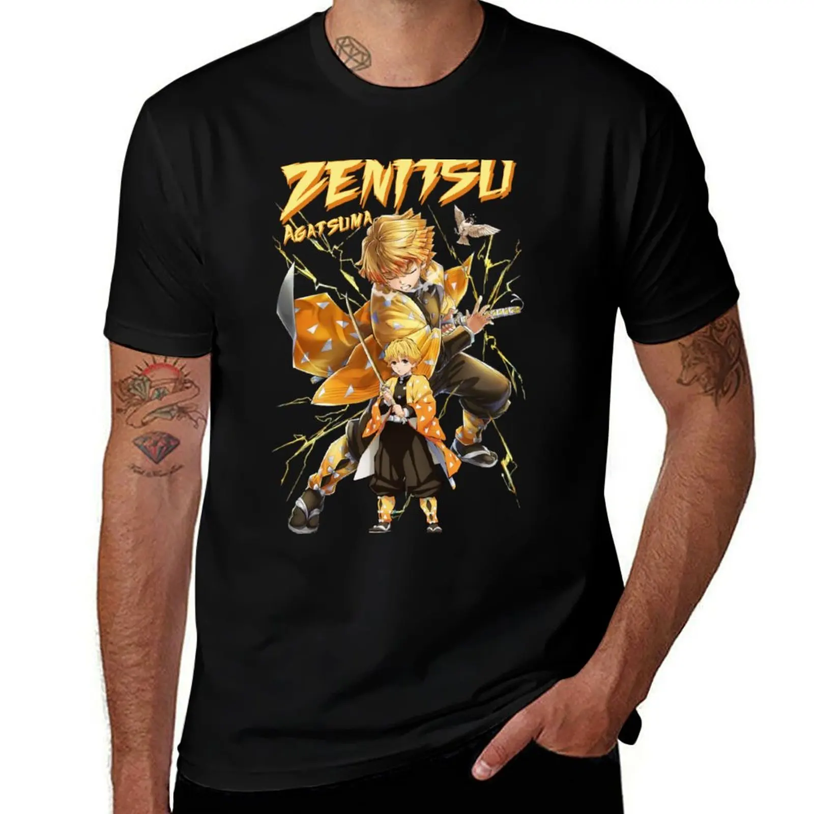 

Zenitsu Agatsuma - Kimetsu no Yaiba Wiki T-Shirt man t shirt cotton high quality t shirt man designer T-Shirt