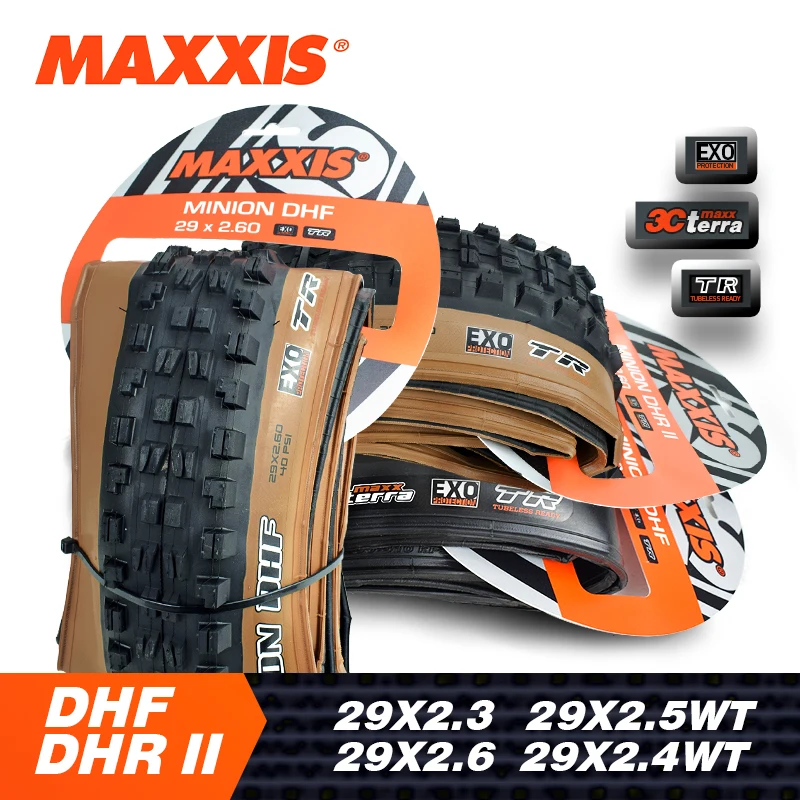 1pc MAXXIS Tubeless Ready EXO Protection TR 29*2.3/2.4/2.5 Bicycle Tire DH Mountain Bike Folding Tyre DownHill MINION DHF DHR