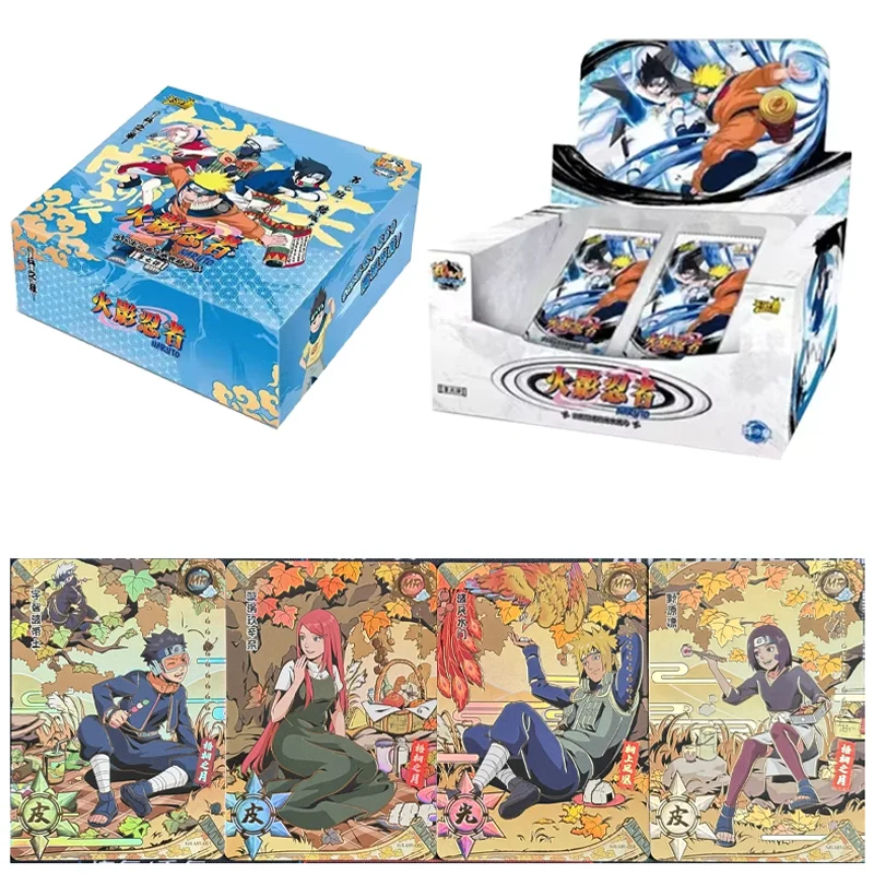 

KAYOU Anime Naruto Cards T2w7 Original Chapter of The Array Box CR Ninja World Collection Cards Toy for Children Gifts