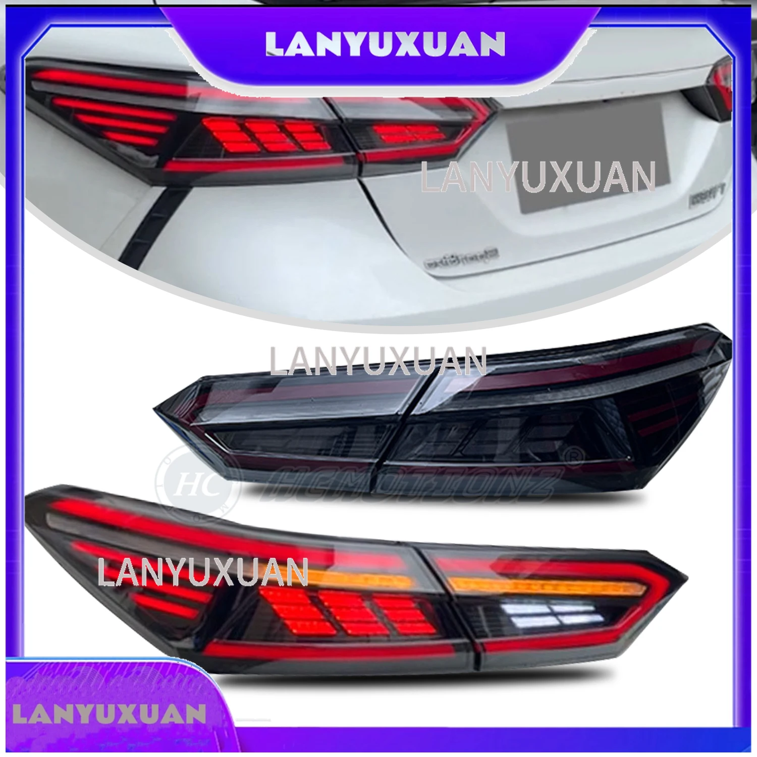 2026 HCMOTIONZ Factory 2018-2023 for Toyota for Camry Taillights New Auto Styling Start up Animation Sequential Rear Lights
