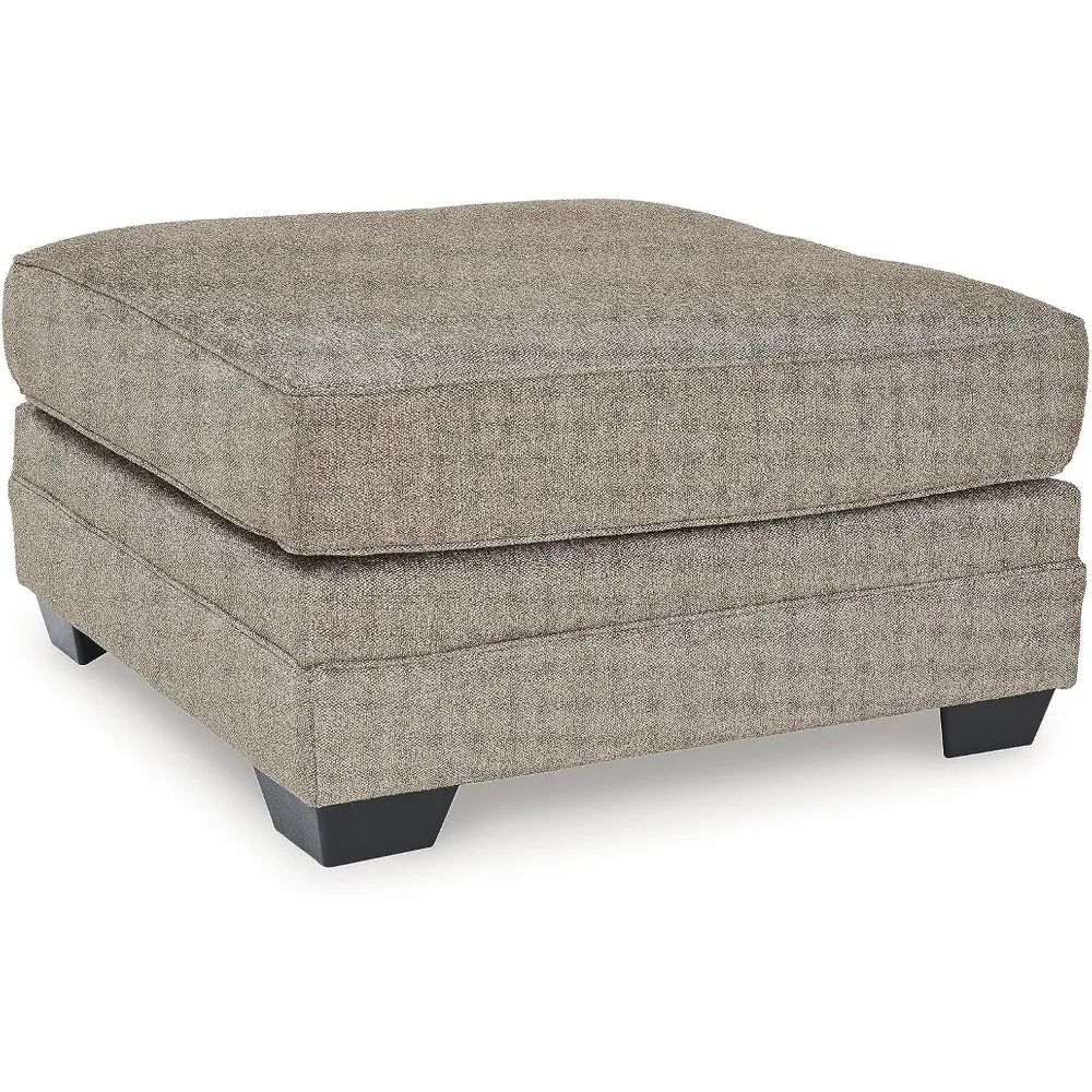

Cannonbrook Contemporary Square Oversized Accent Ottoman for Living Room, Light Brown