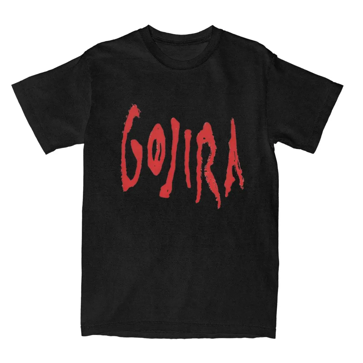 Funny Gojiras Music Logo T-Shirts Men Women's Round Neck Cotton T Shirt Short Sleeve Tee Shirt New Arrival Tops