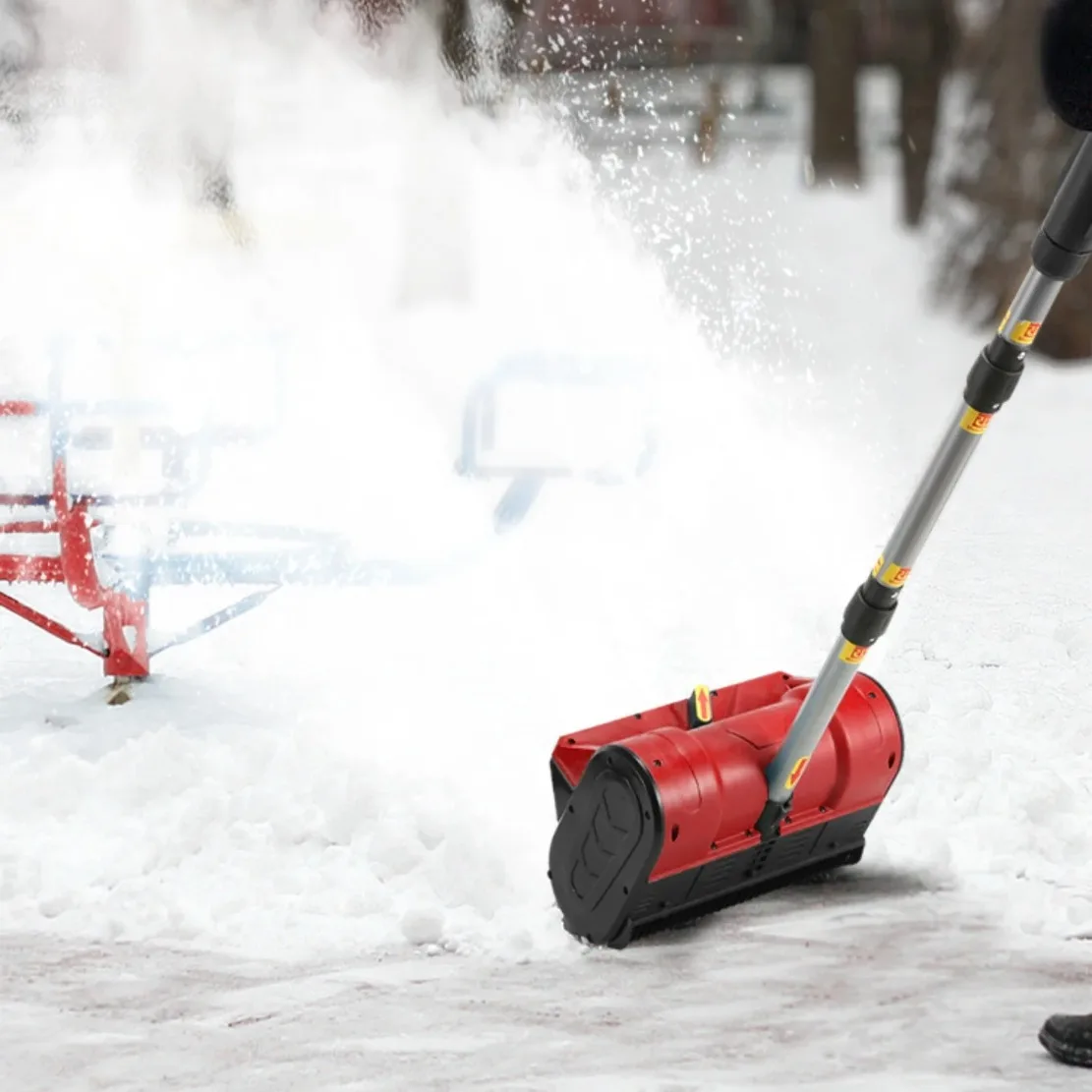Brushless Cordless Electric Snow Blower: Foldable Hand Push Thrower For Road Driveway Yard Milwaukee m18 Battery (No Battery)
