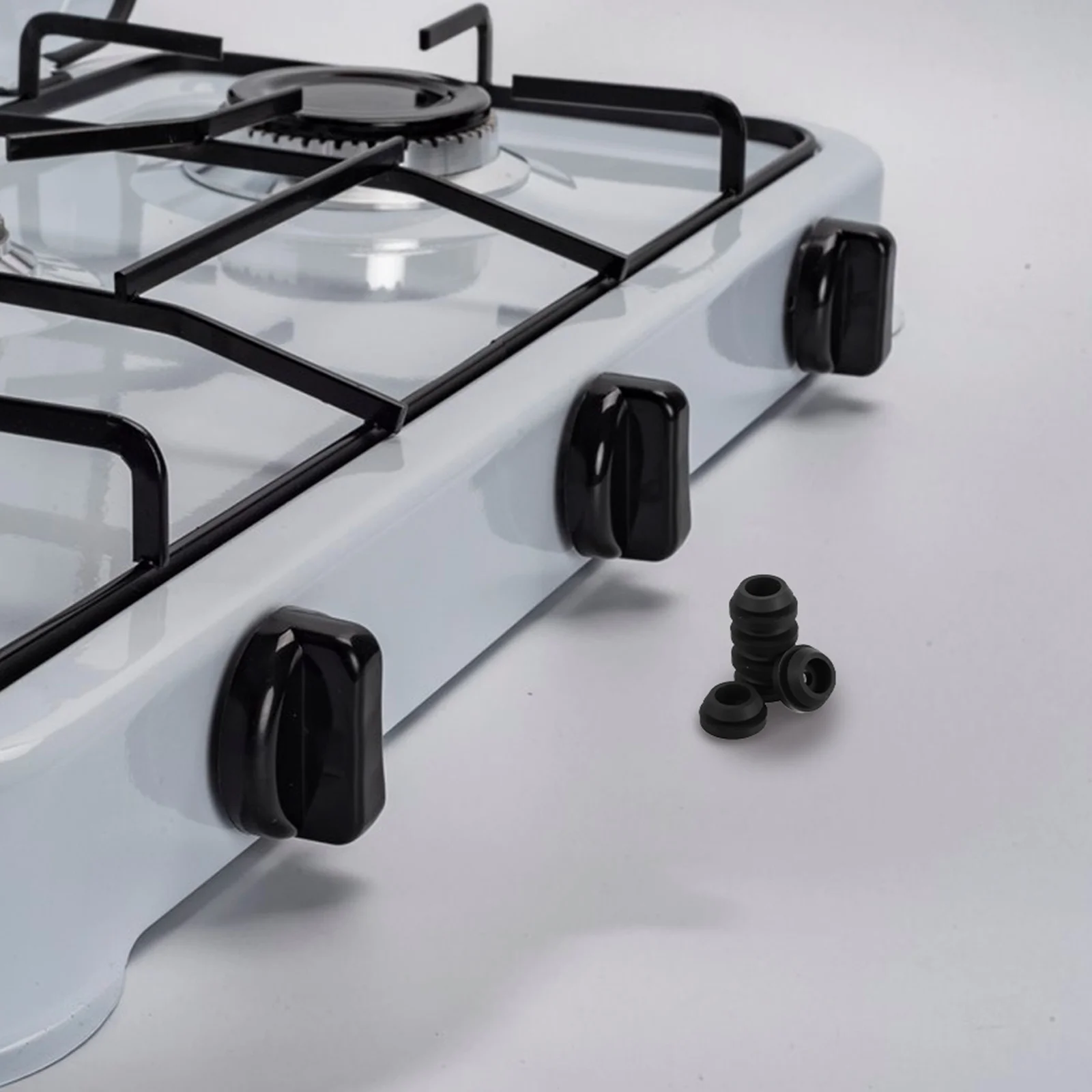 

6Pcs Rv Stove Top Grommets Rubber Replacement for Camper Trailer Cooktop Stove Grates Protective Accessories Rubber Grommet