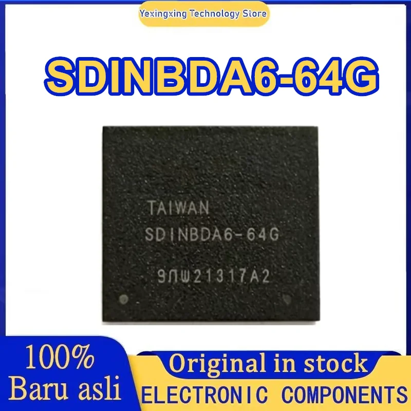SDINBDA6-64G 5.1 version 64GB flash granular storage chip IC eMMC 0-10 New Original in Stock
