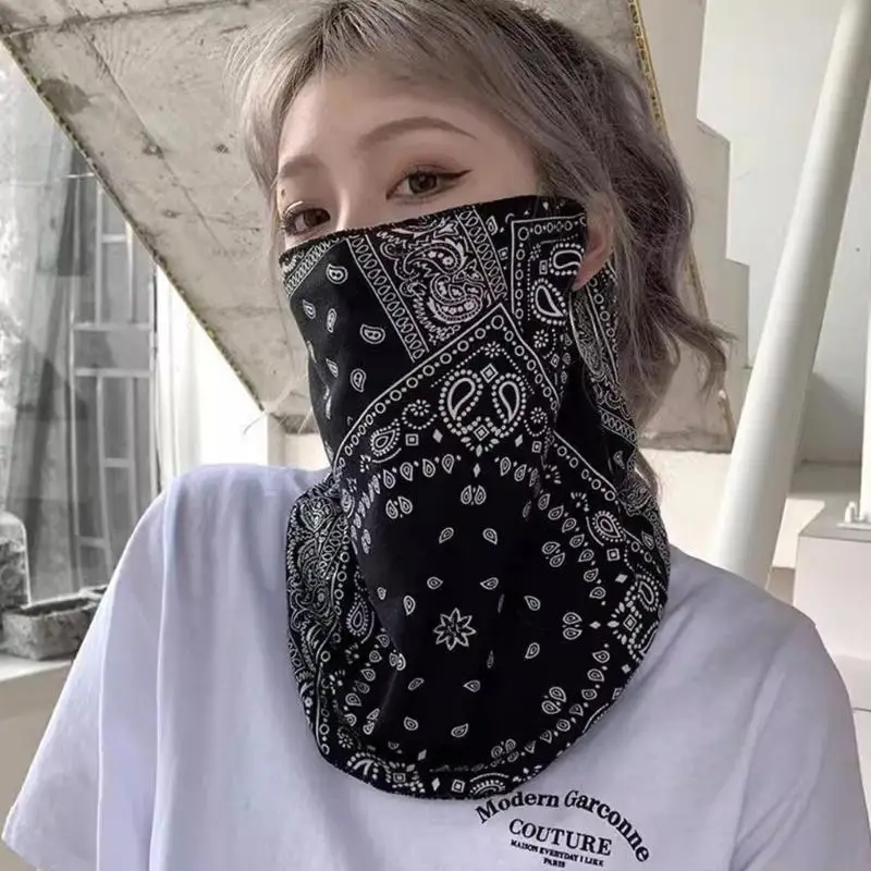 31BF Stylish Face Scarves For Active Women Sun Protections Mask For Men And Women
