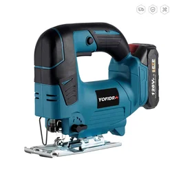 21V Cordless Electric Jig Saw 2900RPM Multi-Function Woodworking Power Tool For Makita 18V Battery with 1 Saw Blade