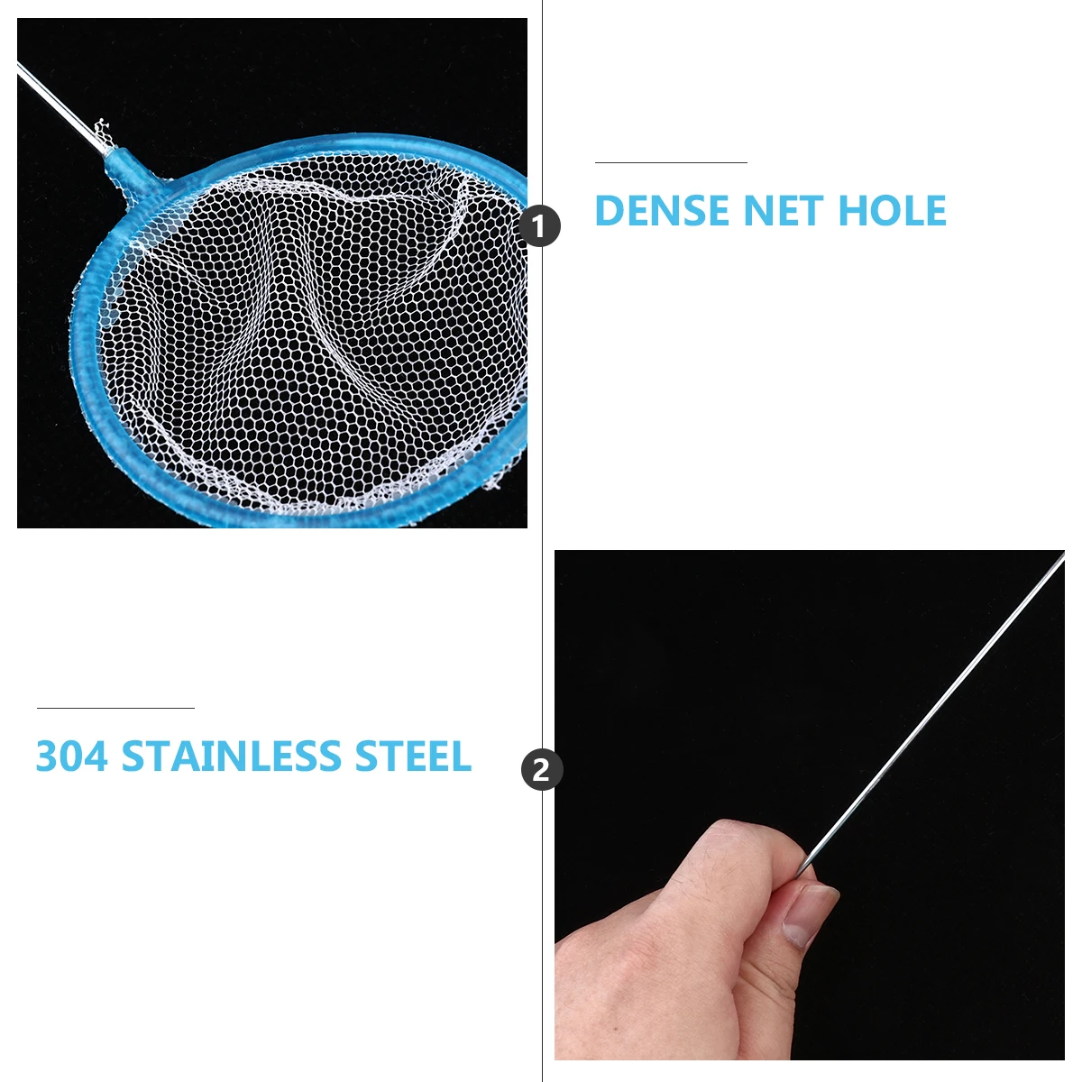 

20 Pcs Fish Tank Net Small Tools Colorful Alloy Foldable Fishing Equipment Aquarium Net Long H Durable Mesh Ideal