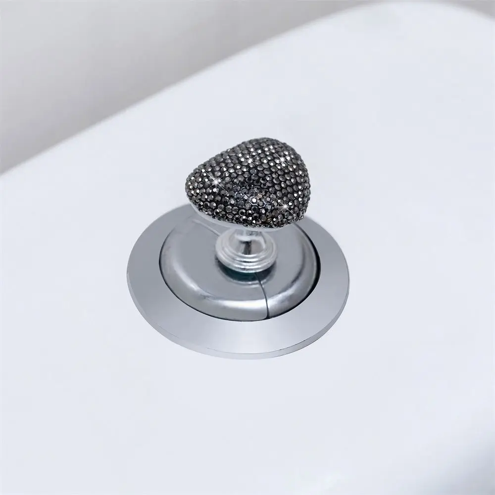 Plastic Toilet Press Assist Small and Cute Multiple Colors Heart Shaped Toilet Button Protecting Long Manicures Durable