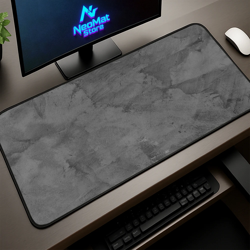 

Grey Mousepad Computer Desk Mat Desktop Accessories Keyboard Long Pad Large Gaming Mouse Pad Custom Printing Marble Office Pc