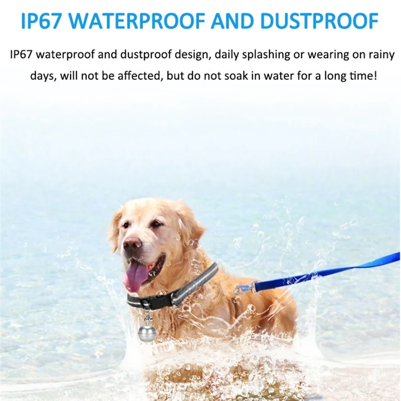 Hot New Bell Collar Pet Location Tracker LBS WiFi GPS Tracker Anti-Lost Cats and Dog Anti-Lost Device Positioning Waterproof-A