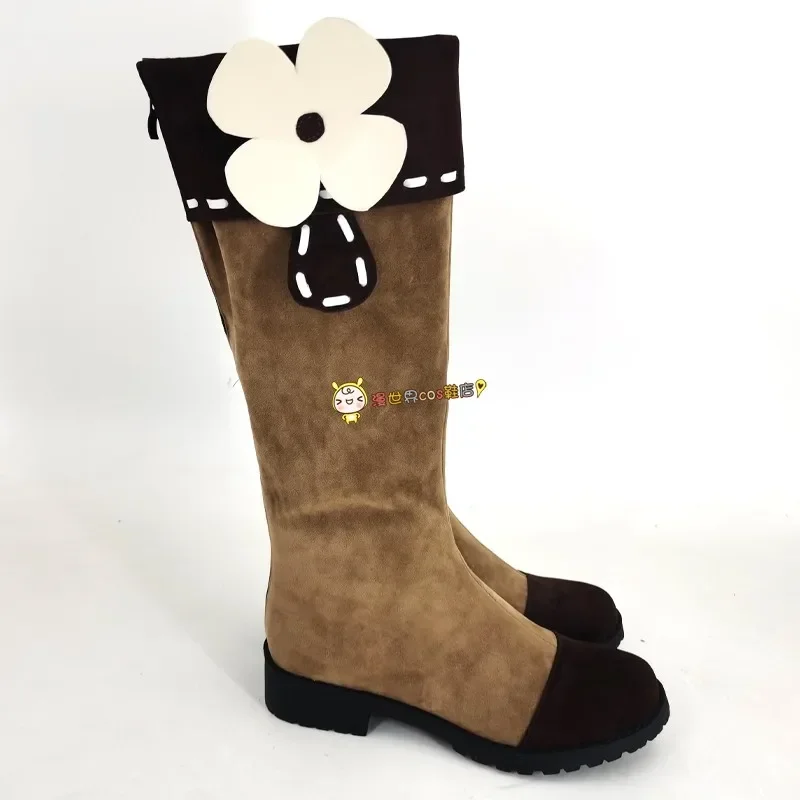 أحذية Genshinimpact Klee التأثيرية لعبة الرسوم المتحركة الهزلية أحذية طويلة Klee أزياء تنكرية أحذية الدعامة لحفلات الهالوين