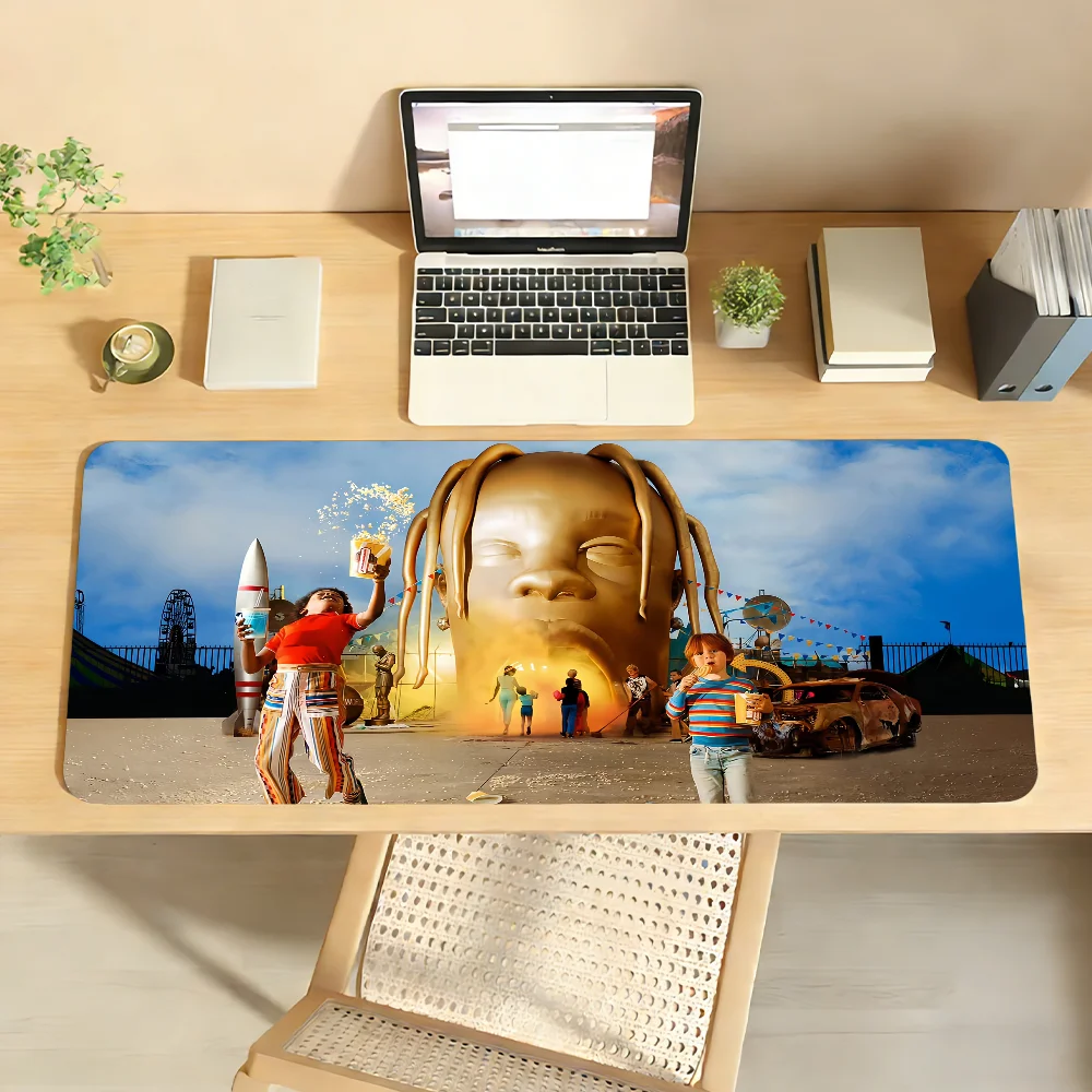 Rapper T-Travis S-Scott-S Mouse Pad Computer Laptop Rubber Non-slip Mouse Mat Mousepad Gamers Decoracion Desk Mat