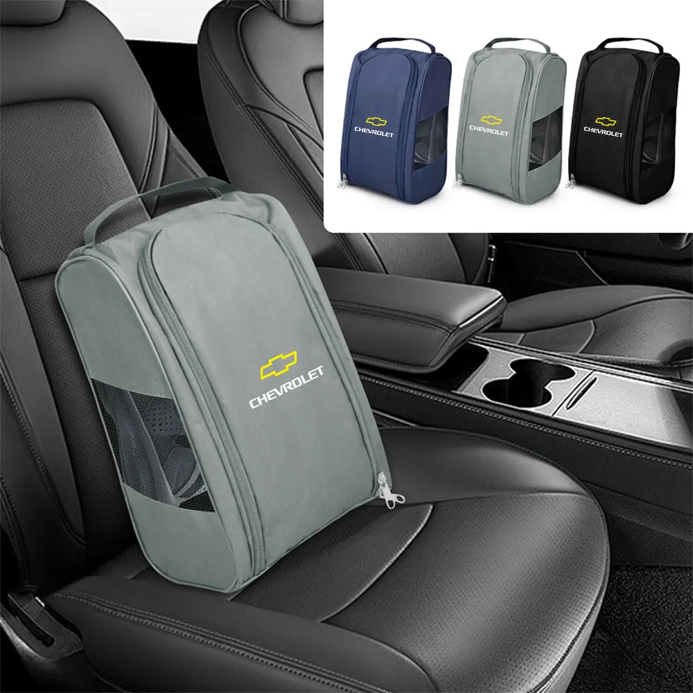 Bolsa de almacenamiento para zapatillas con emblema de coche, herramienta de almacenamiento para zapatos de viaje, bolsa para zapatos para Chevrolet Camaro Colorado Trax Silverado Corsa Volt