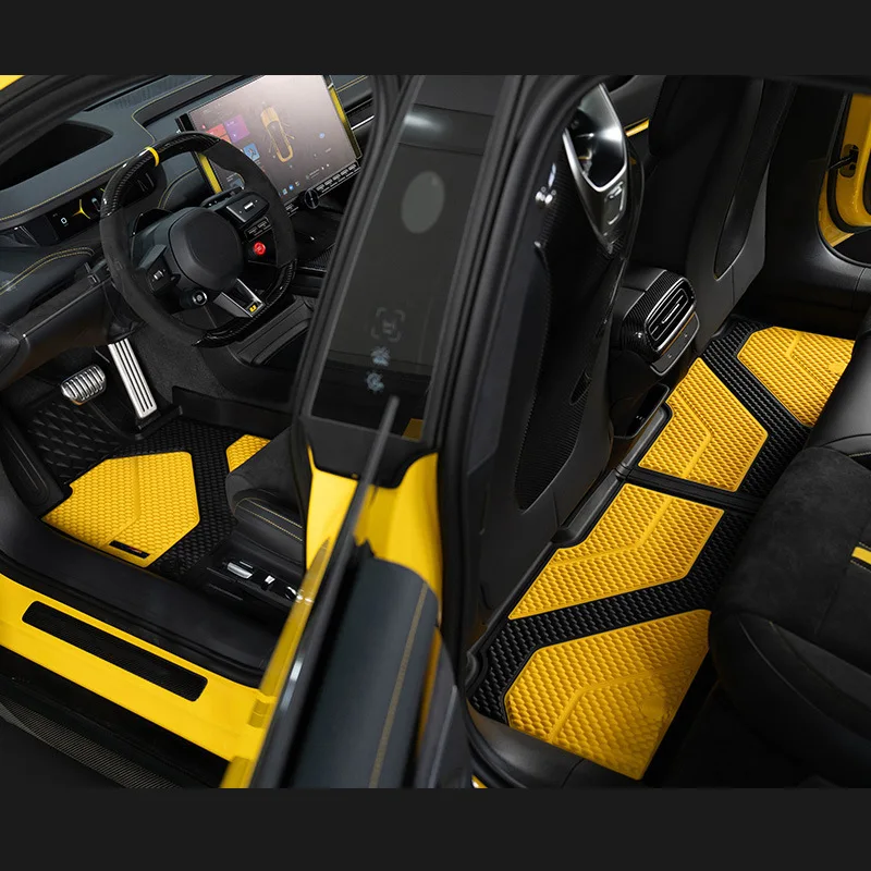 مناسبة لـ Xiaomi SU7 Ultra Car Floor Mat ملحقات السيارة لوازم حصيرة صندوق السيارة DOGU Full TPE